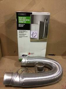 4 in. x 8 ft. All Metal Dryer Vent Hook-Up Kit by Everbilt Customer Returns See Pictures