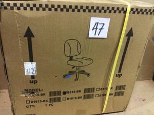 25 in. Width Big and Tall Black Fabric Drafting Chair with Swivel Seat Customer Returns See Pictures