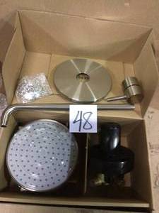 Single-Handle 1-Spray Shower Faucet with Valve in Brushed Nickel (Valve Included) by LUXIER Customer Returns See Pictures