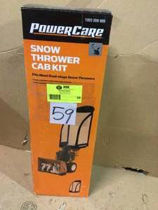 Powercare Snow Thrower Cab Customer Returns See Pictures