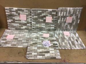 Arctic Storm 12 in. x 12 in. x 10mm Honed Marble Mesh-Mounted Mosaic Floor and Wall Tile (1 sq. ft.) by MSI Customer Returns See Pictures