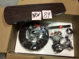 Joanna 52 in. Oil Rubbed Bronze 3-Light Bronze Crystal LED Ceiling Fan with Light and Remote by JONATHAN Y Customer Returns See Pictures