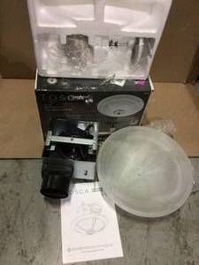 Decorative 80 CFM Ceiling Bathroom Exhaust Fan with LED Light and White Globe by Tosca Customer Returns See Pictures