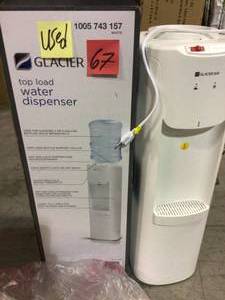 lot 67 image: White Top Load Water Dispenser by Glacier Bay Customer Returns See Pictures 