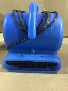 lot 71 image: 14 HP Air Mover Blower Fan for Water Damage Restoration Carpet Dryer Floor Home and Plumbing Use in Blue by B-Air Customer Returns See Pictures 