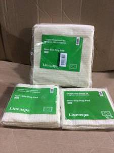 lot 80 image: 8 ft. x 10 ft. Rubberized Non-Slip Area Rug Pad Gripper in White Customer Returns See Pictures 