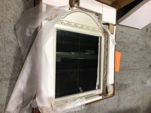 lot 166 image: Cassimore Pearl Silver Bedroom Mirror not used see pictures