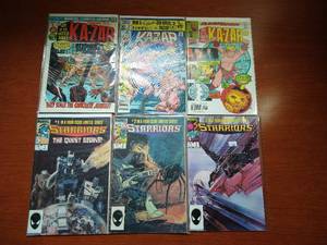 6 Marvel Comics - Ka-Zar and Starriors