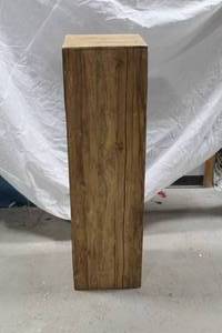 lot 902 image: Wood Pedestal 14Lx14Wx49H