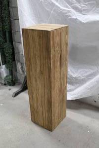 lot 952 image: Wood Pedestal 14Lx14Wx49H