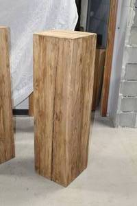 lot 1065 image: Wood Pedestal 14Lx14Wx49H