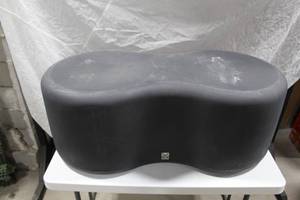 lot 1025 image: Kul Designs Outdoor Ottoman Black 48Lx24Wx18H