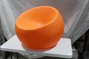 lot 1028 image: Kul Designs Outdoor Chair Lighted Orange 34Dx26H