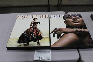 lot 1141 image: Lot of (2) Couture Wall Art 2Tx15-12Wx19-12H