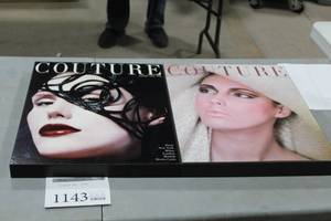 lot 1143 image: Lot of (2) Couture Wall Art 2Tx15-12Wx19-12H