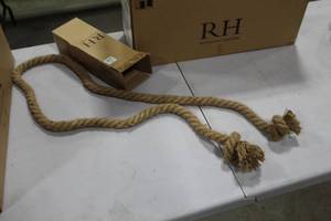 lot 1181 image: Lot of (12) Restoration Hardware Rope 18mm Natural 6L (in box)