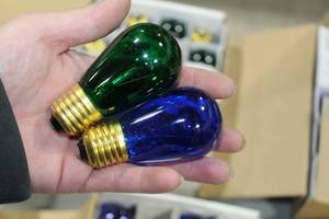 lot 1194 image: Lot of (40) Caf Lights (in 2 boxes)  with Blue (x20), Green (x20)