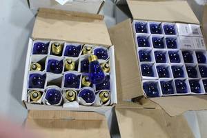 lot 1195 image: Lot of (44) Caf Lights Blue (in 2 boxes)