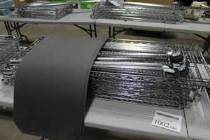 lot 1002 image: Shelving Unit 6-shelf with Shelf Liners and Casters 48Lx18Wx76H