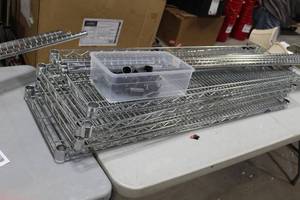 lot 1052 image: Shelving Unit 5-shelf 48Lx14Wx75H