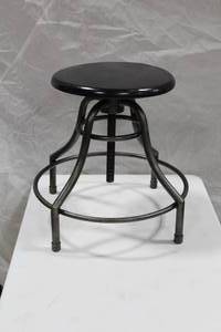 lot 1108 image: Bar Stool Black 29Dx18H