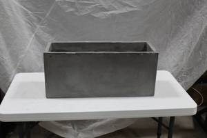 lot 1165 image: Accent Dcor Concrete Planter 27-12Lx10Wx12H