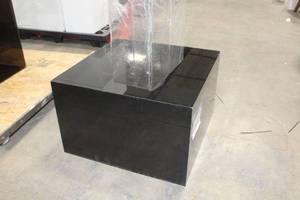 lot 1175 image: Acrylic Display Stand Black 25-14Lx25-14Wx16H
