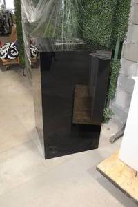lot 1812 image: Acrylic Display Pedestal Black 23Lx23Wx42H