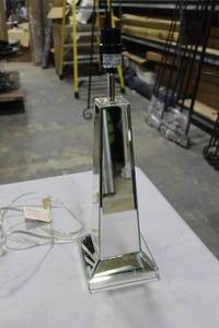 lot 1834 image: Mirror Table Lamp 6Lx6Wx19H