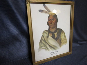 lot 66 image: Chief Sleepy Eye vintage print in v...