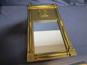 lot 78 image: Mirror with eagle 10.5x19...