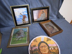 lot 90 image: Foil prints - Warrior, Maiden, Chie...