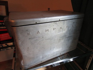 lot 107 image: Kamp Kold vintage aluminum cooler, ...