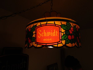 lot 117 image: Schmidt Beer hanging light...