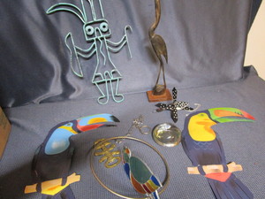 lot 127 image: Kachina silhouette 14.5H, bird car...