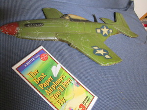 lot 135 image: Metal airplane 23L stamped 1967 Se...