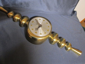 lot 136 image: Vintage West German clock in cast s...