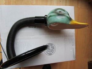 lot 151 image: Duck lamp - ceramic...