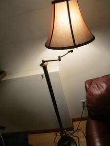 lot 155 image: Floor lamp, 59H...