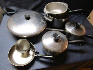 lot 187 image: Revere ware pans & kettles...