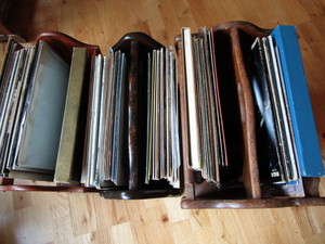 lot 216 image: Magazine racks with records...