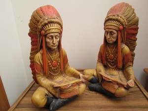 lot 275 image: Busts - Native American Chiefs, 17...