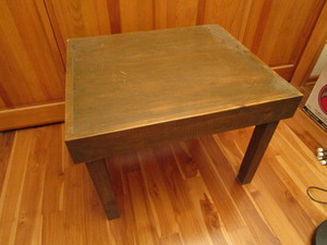 lot 288 image: Table - handcrafted heavy - reinfor...