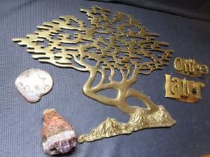 lot 299 image: Tree silhouette - brass finished 20...