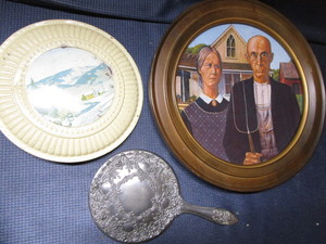 lot 300 image: Grant Woods American Gothic plate i...