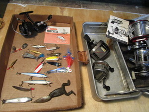 lot 316 image: Tackle box with Moose Lake Wobbler,...