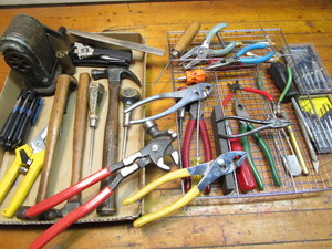 lot 341 image: Tool drawer contents hammers, plie...