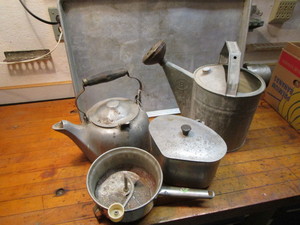 lot 346 image: Wagner aluminum tea kettle, Foley N...