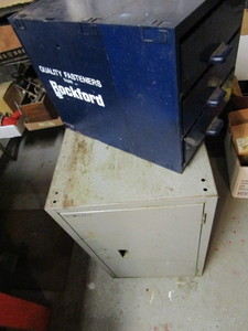 lot 348 image: Parts cabinet - plastic 12x16x13...