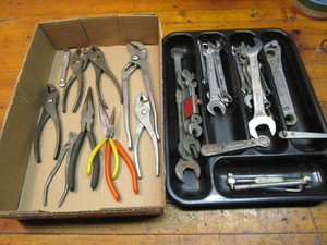 lot 361 image: Tools wrenches, pliers...